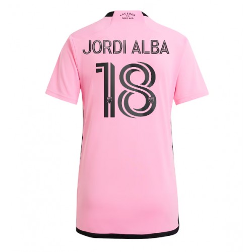 Inter Miami Jordi Alba #18 Domaci Dres za Ženska 2024-25 Kratak Rukav